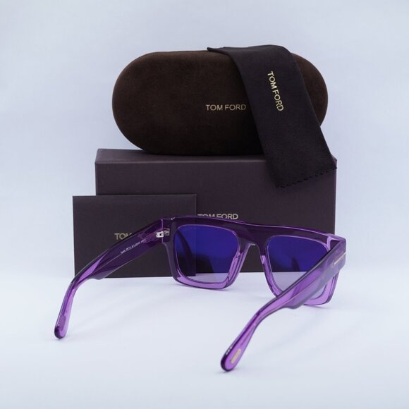 Tom Ford FT0711 81Y Fausto Square Sunglasses - Violet main image 5